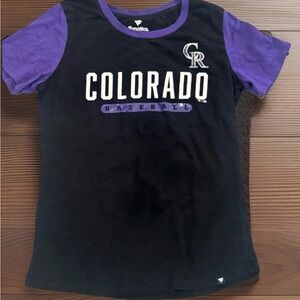 Women's Fanatics Colorado Rockies Baseball Shirt - Women's small
